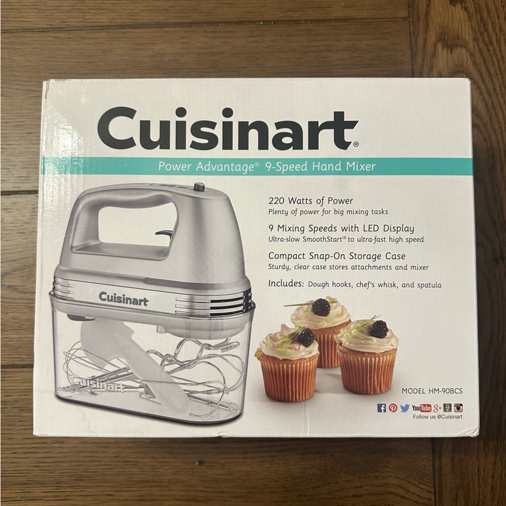 Cuisinart Silver 9-Speed Hand Mixer